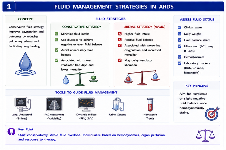 Panel 1 of Fluid management strategies in ARDS