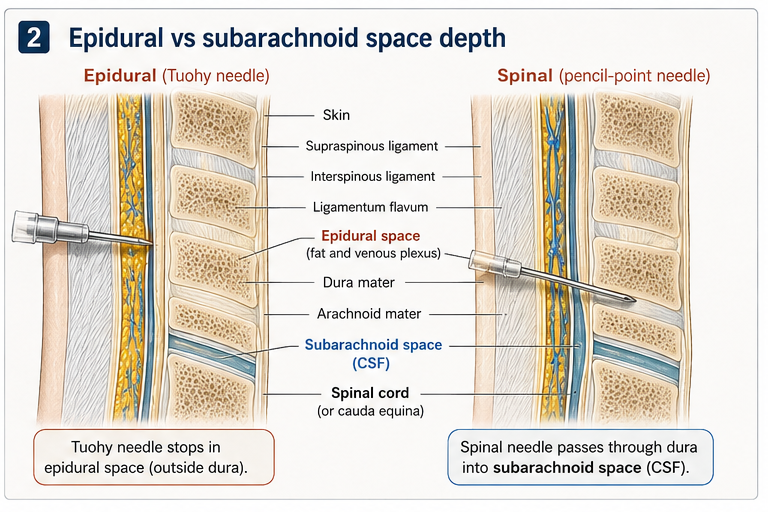 Panel 2 of Spine cross-section: meninges
