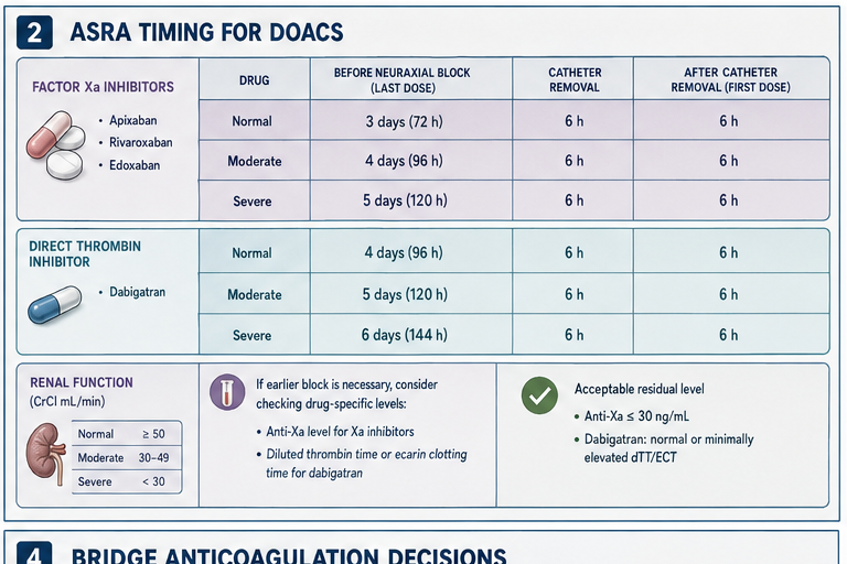ASRA timing for DOACs