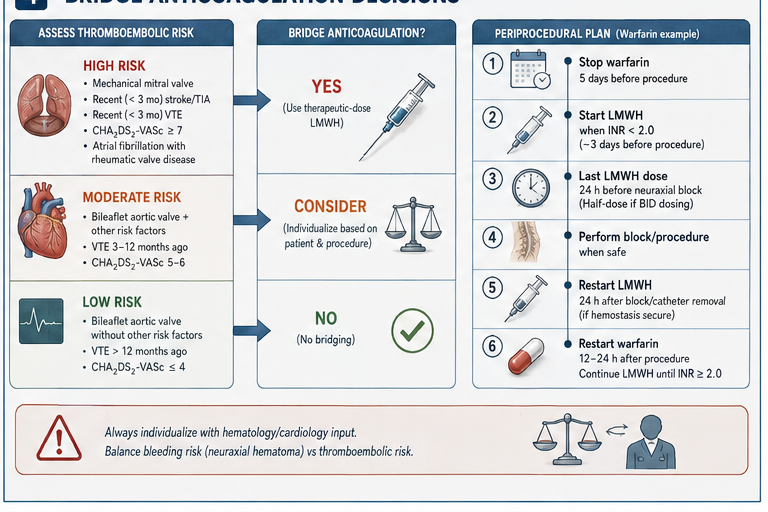 Bridge anticoagulation decisions