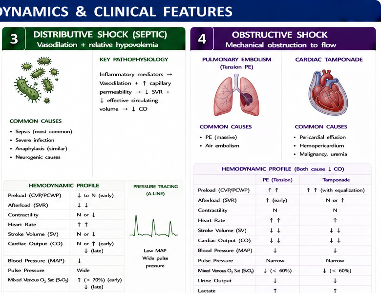 Cardiogenic shock hemodynamics