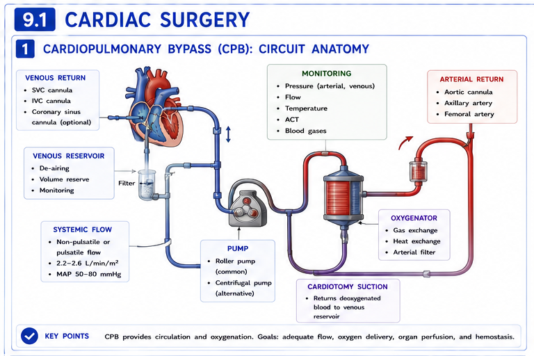 CPB circuit anatomy