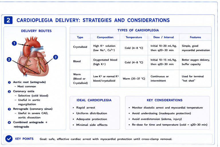 Cardioplegia delivery