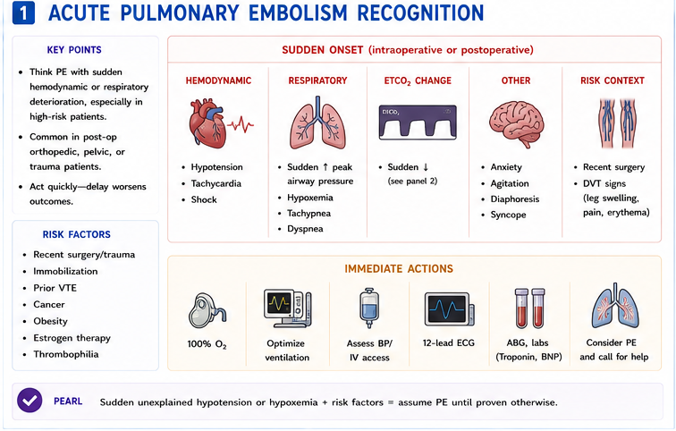 Panel 1 of Acute pulmonary embolism recognition