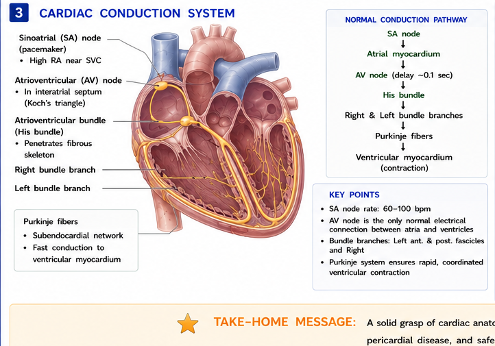 Conduction system anatomy