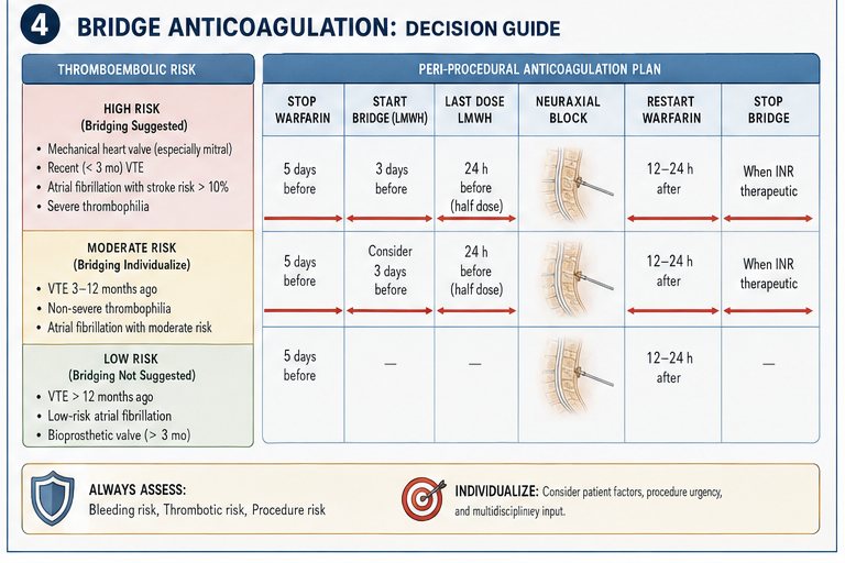 Bridge anticoagulation decisions