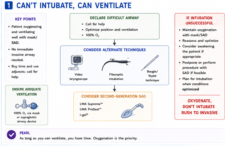 Panel 1 of Can't intubate, can't ventilate