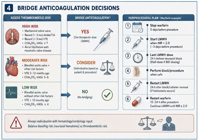 Bridge anticoagulation decisions