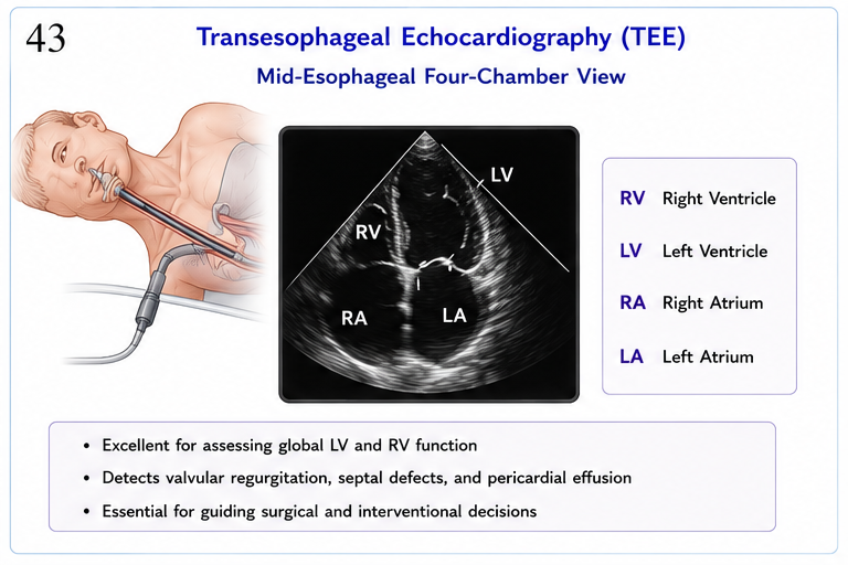 Panel 1 of Transesophageal echocardiography