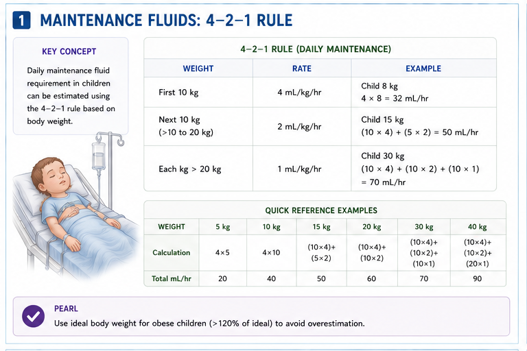 Panel 1 of Maintenance fluids