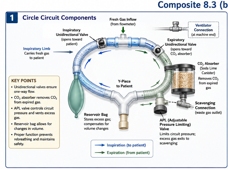 Panel 1 of Circle circuit components