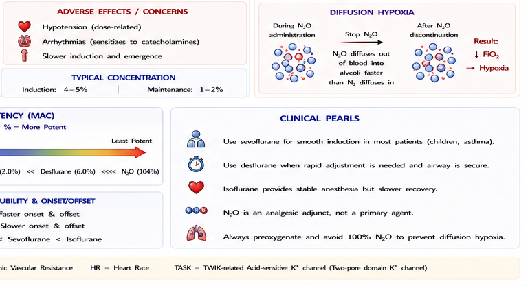 Panel 4 of Sevoflurane desflurane mechanism of action