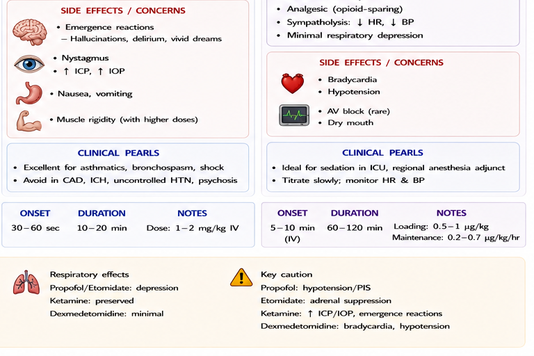 Dexmedetomidine alpha-2 in locus coeruleus