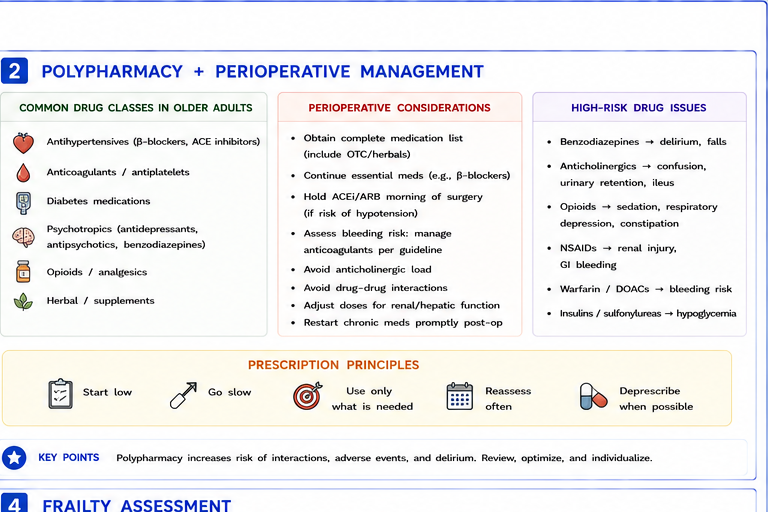 Panel 2 of Age related physiologic changes