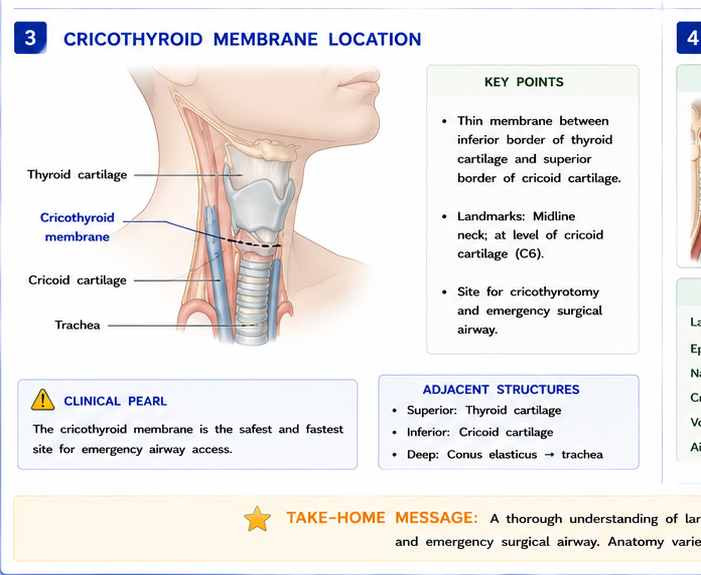 Cricothyroid membrane location
