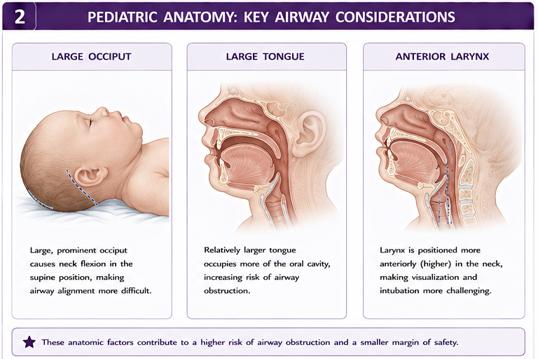 Panel 2 of Adult vs Pediatric Airway
