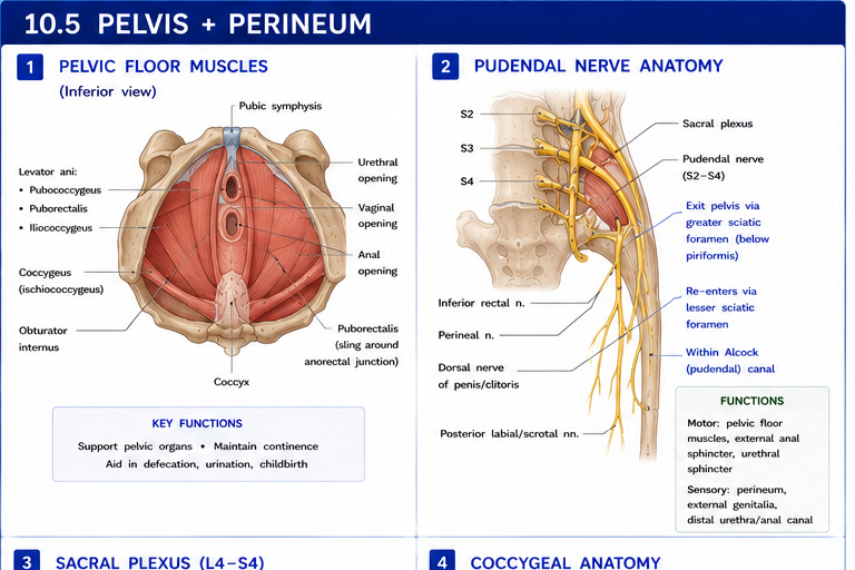 Panel 1 of Pelvic floor muscles