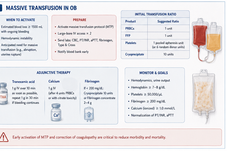Massive transfusion in OB