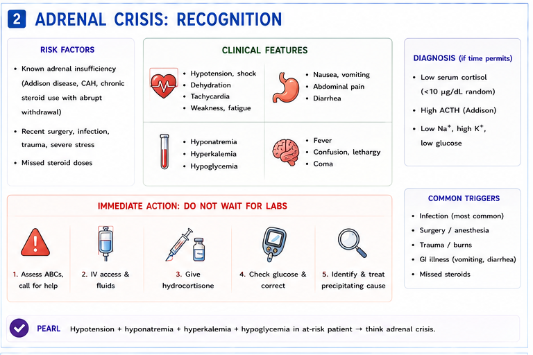 Panel 2 of Thyroid storm features + treatment
