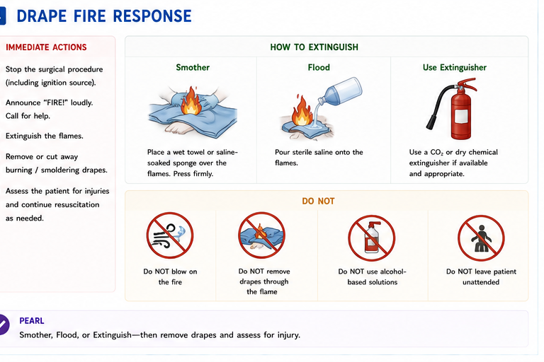 Panel 4 of Fire triangle + oxygen = combustion