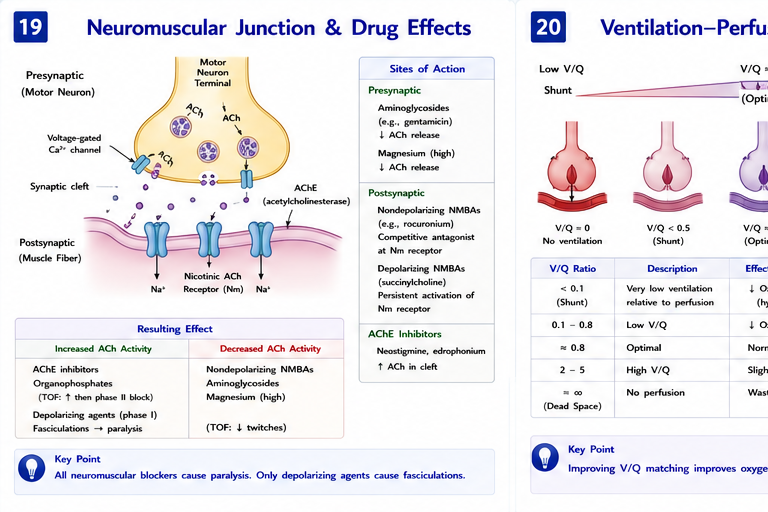 Panel 1 of Neuromuscular junction & drug effects
