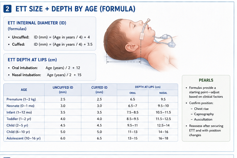 Panel 2 of Adult vs Pediatric Airway Comparison