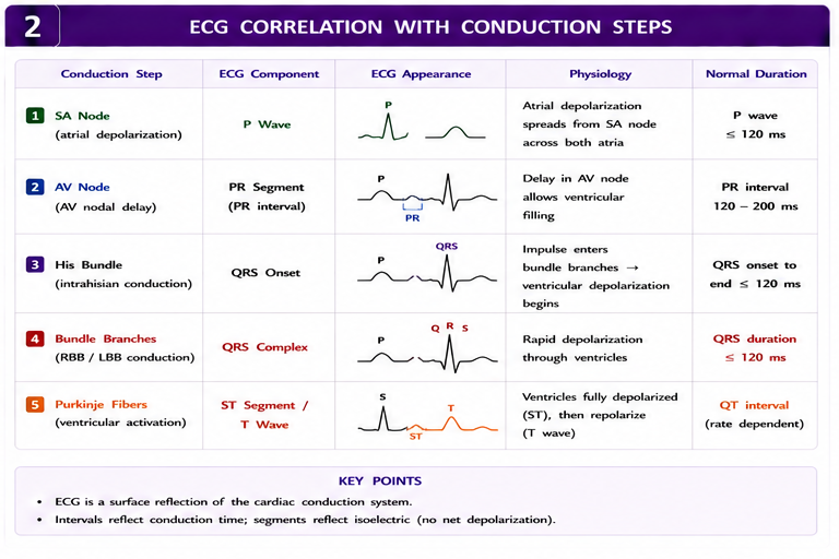 Panel 2 of Cardiac conduction pathway