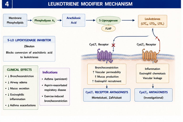 Leukotriene modifier pathway